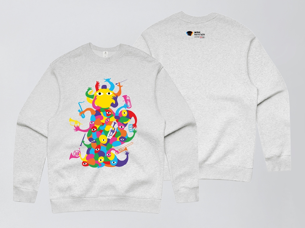 Crewneck wit White