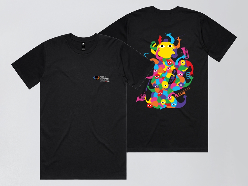 T-shirt zwart Black